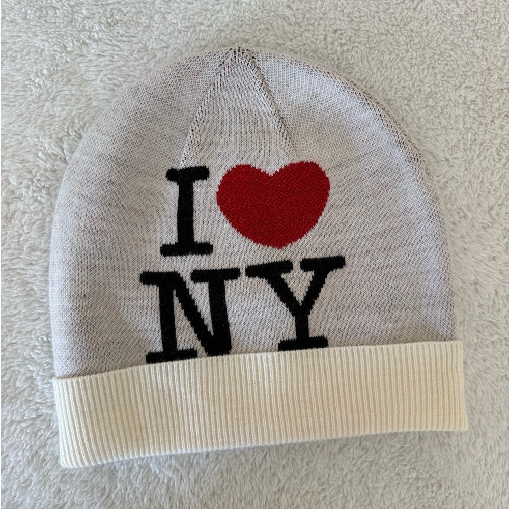 I Heart NY X Kate Spade New York Beanie NEW White